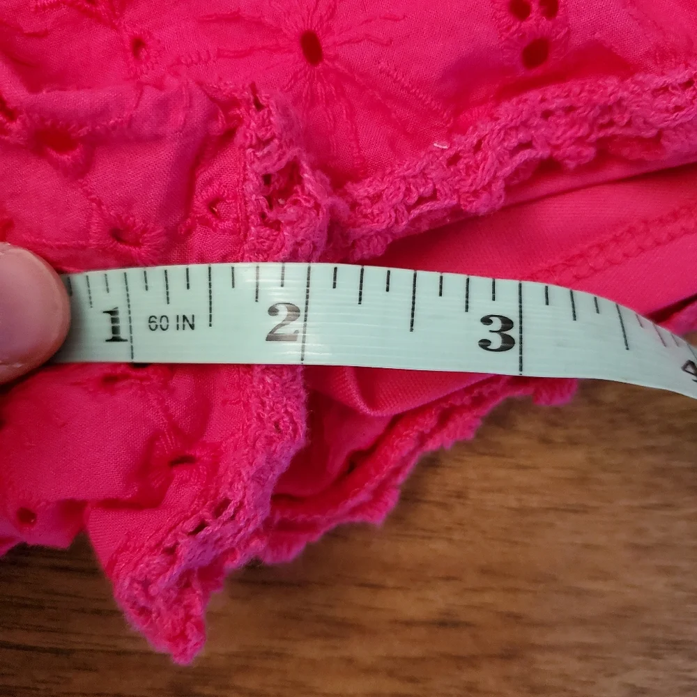 Arizona Lace Shorts Size Large Floral Pink Lined